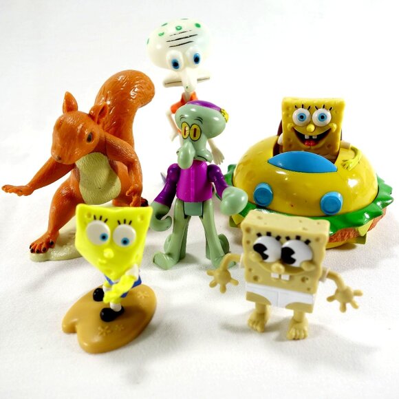 Mixed Lot 6 SpongeBob SquarePants Figures Replacement Parts - Picture 1 of 10